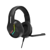 Cod. M:102 Headphone MARVO Tactic 40 BLack (H8618) / Mic. omnidireccional / RGB est&aacute;tica / control en cable (vol. y mic.) /&nbsp;&nbsp;Cable USB trenzado 2.0 m - 3