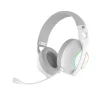 Cod. 114  Headphone HP DHE-8003U WH / iluminación RGB / Mic. omnidireccional / control vol. y mic. / Interfaz USB 7.1 / Cable trenzado 2.0 m - 1