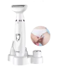 Cod. 1049 Set de depilación femenina Hyundai PHT-089 4en1 (afeitadora facial, de cejas, nariz y cuerpo, recortadora de bikini) 5W / Carga USB 1.5h, uso 90min. / Bat. 500mAh / Impermeable (IPX5) - 1