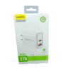 Cod. C:264 Cargador de pared Pavareal K58 de 27W (Carga r&aacute;pida) / 2*Puertos, DC 5V/3A (1*USB-A + 1*USB-C) - 4