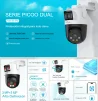 Cod. 371 Cámara Smart Exterior 360° DAHUA Picoo Dual 2K D1 3MP+3MP / Wi-Fi 6 / Vista Nocturna Dual Ligth (40m IR) / Detección humana/vehículo IA / 6*modos patrulla / Alarma (Luz y sonido) / Seg. automát. / Audio bidireccional / Soporta microSD (hasta 256G - 3