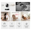 Cod. 399 Cámara Smart Mercusys MC210 360º 2K 3MP / Detección y seguimiento de movimiento / vista nocturna hasta 12 m / Audio bidireccional / zona de privacidad / Soporta MicroSD (hasta 512GB) / compatible con Asist. Google y Amazon Alexa. - 2