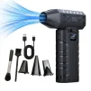 Cod. 1187 Mini Sopladora Recargable 126W / Boquillas intercambiables / Luz-LED / Bat. (3000mAh) - 1