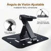 Cod. 1185 Soporte P/Proyector 3en1 (escritorio, pared, techo) con rosca 6,35mm (1/4") / Max. 5kg (11lbs)/ plegable / ajuste de 180&deg; / Metal - 7