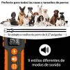 Cod. 1184 Collar de Entrenamiento P/Perros PD 518-1 Orange / Recargable, Impermeable IPX7 / 3*Modos (Sonido, Vibraci&oacute;n, Choque) / Con Control Remoto y Pantalla LCD - 4