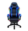 Cod. 1179 Silla Gamer Potenzza RGB Black/Blue / Iluminaci&oacute;n RGB / Almohada cabeza y zona lumbar / reclinable 120&ordm; / Rotaci&oacute;n 360&deg; / Reposapi&eacute;s retr&aacute;ctil - 2