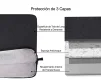 Cod. 113 Estuche Acolchado PIN LS201 P/laptop 15.6" / 2*Compartimentos externos / Antisalpicaduras - 3