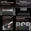 Cod. 300  Teclado Mec&aacute;nico ACER OKW239 / Switch rojo / Formato 60% Compacto / iluminaci&oacute;n RGB Arco&iacute;ris / Anti-ghosting / Cable Removible USB / 61 teclas Espa&ntilde;ol - 3