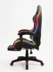Cod. 1192 Silla Gamer ENV ThroneX Black/Red / Iluminaci&oacute;n RGB + Altavoces / Almohada cabeza y zona lumbar / Rotaci&oacute;n 360&deg; / Reposapi&eacute;s retr&aacute;ctil - 3