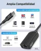 Cod. 175  Adaptador de Red ACER ODK440 / USB-C a Ethernet Gigabit / compatible con Thunderbolt 3/4 a RJ45 / Plug and Play / Carcasa de aluminio - black - 4