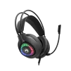 Cod. 090 Headphone Stereo MARVO H8325 Negro / Micrófono omnidireccional / RGB estática / 1*jack 3.5mm + adaptador 2*jack (Compatible: PS4/PS5/XBOX ONE/PC/Móvil), USB(iluminación) / Cable 2.0 m - 7