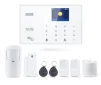 Cod. 403  Kit Sistema de Alarma Wi-Fi&amp;GSM TUREON TUR-G30 /&nbsp;Central con Pantalla LCD y teclado t&aacute;ctil / Control APP TuyaSmart/SmartLife / 1*Detector de movimiento / 1*Sensor magn&eacute;tico / 2*controles / 2*magn&eacute;ticos RFID / Sirena 100dB - 4
