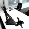 Cod. 175 Soporte con base para 2 Monitores KLIPXTREME KPM-311 de 13 a 32" / rotaci&oacute;n de 360&deg; / Inclinaci&oacute;n movimiento completo 90&deg; / Compatible VESA: 75x75 y 100x100 / black - 2