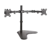 Cod. 175 Soporte con base para 2 Monitores KLIPXTREME KPM-311 de 13 a 32" / rotaci&oacute;n de 360&deg; / Inclinaci&oacute;n movimiento completo 90&deg; / Compatible VESA: 75x75 y 100x100 / black - 1