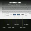 Cod. 393 Leader 2 WH / E-ATX, ATX, M-ATX, ITX / 2*USB3.1, 1*USB-C, 1*Audio Combinado / LAT. VIDRIO TEMPL. FRONTAL MALLA METAL CONTROLADOR ARGB PWM AURA Sync/ 1*FAN RGB post (ya incluido), 3* FAN RGB FRONT (ya incluidos), 2* FAN Inferior (opcionales). - 2