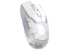 Cod,. 219  Mouse MARVO Fit Pro G1W WH / Trimodal (Inalámbrico 2.4G + Bluetooth + cableado) / 19000DPI / Sensor Pixart® PMW-3370 / Interruptores mecánicos Omron® / True RGB-16,8 millones de colores personalizado / 7 botones / batería 600mAh - 3
