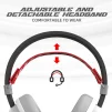 Cod. K:100 Headphone Monka Echo HG9069W Wireless 2.4G &amp; Bluetooth 5, Cableado AUX3.5mm / Iluminación RGB (estatica) / Micrófono omnidireccional extraíble /  Batería: 1000mAh / Compatible: PC, Android, Mac OS,IOS,PS4,PS5,XBOX ONE - 9