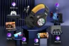 Cod. 125 Headphone Inal&aacute;mbricos MARVO Pulz 80W (HG9084W) / Trimodal: 2.4G(USB-A, USB-C) + Bluetooth&reg; 5.3 + Cableado / Luces RGB / Mic. omnidireccional extra&iacute;ble / Bat.: 1000 mAh / Compatible: PC, Android, Mac OS,IOS,PS4,PS5,XBOX ONE - 3