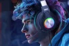 Cod. 124 Headphone MARVO Pulz 80 (HG9084) / 50mm (est&eacute;reo potente) / Luces RGB / Mic. omnidireccional extra&iacute;ble / Multiplataforma 1*jack 3.5mm + adaptador a 2 jack + USB(LuzLED) / Compatible: PS4, PS5, Xbox One, PC, Android, macOS e iOS - 6