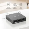 Cod. 120 Switch PoE+ Gigabit MERCUSYS MS105GP / 5 puertos 10/100/1000Mbps (4*POE+ 65W) hasta 250 m / Plug and Play / met&aacute;lico - 11