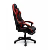 Cod. 1205 Silla Gamer Potenzza Black/Red / Almohada cabeza y zona lumbar / reclinable 120&ordm; / Rotaci&oacute;n 360&deg; / Reposapi&eacute;s retr&aacute;ctil - 2