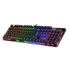Cod. 289 Teclado Mec&aacute;nico Genius GX Scorpion K12 / iluminaci&oacute;n RGB / Switch Marron / AI Copilot / teclas completas anti-ghosting / 12 teclas FN P/acceso r&aacute;pido / Espa&ntilde;ol USB, Wired 1.8m Negro - 5