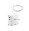 Cod. 263 Cargador de pared Pavareal K71 3EN1 (1*USB-A + 2*USB-C) 40W (Carga r&aacute;pida) / incl. Cable USB-C - 1