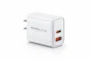 Cod. C:264 Cargador de pared Pavareal K58 de 27W (Carga r&aacute;pida) / 2*Puertos, DC 5V/3A (1*USB-A + 1*USB-C) - 1