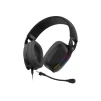 Cod. 123 Headphone MARVO Pulz 70S Black (HG9086 BK) / Sonido envolvente 7.1 / Diadema Telesc&oacute;pica ajusteble / luces RGB Din&aacute;mico / Mic. omnidireccional extra&iacute;ble / Interfaz USB, Cable 2.0 m - 2