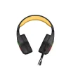 Cod. 124 Headphone MARVO Pulz 80 (HG9084) / 50mm (est&eacute;reo potente) / Luces RGB / Mic. omnidireccional extra&iacute;ble / Multiplataforma 1*jack 3.5mm + adaptador a 2 jack + USB(LuzLED) / Compatible: PS4, PS5, Xbox One, PC, Android, macOS e iOS - 9