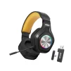 Cod. 125 Headphone Inal&aacute;mbricos MARVO Pulz 80W (HG9084W) / Trimodal: 2.4G(USB-A, USB-C) + Bluetooth&reg; 5.3 + Cableado / Luces RGB / Mic. omnidireccional extra&iacute;ble / Bat.: 1000 mAh / Compatible: PC, Android, Mac OS,IOS,PS4,PS5,XBOX ONE - 1
