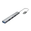 Cod.978  Hub MARVO UH008 / Interfaz USB Tipo-C a 1*USB 3.0 + 3*USB 2.0 + 1*Tipo-C / plug &amp; Play / Metal - 1
