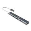 Cod.978  Hub MARVO UH008 / Interfaz USB Tipo-C a 1*USB 3.0 + 3*USB 2.0 + 1*Tipo-C / plug &amp; Play / Metal - 2