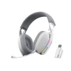 Cod. 095 Headphone Inal&aacute;mbricos MARVO Pulz 70W (HG9086W WH) / Trimodal: 2.4G(USB-A, USB-C) + Bluetooth&reg; 5.3 + Cableado / Luces RGB / Mic. omnidireccional extra&iacute;ble / Bat.: 800mAh / Compatible: PC, Android, Mac OS,IOS,PS4,PS5,XBOX ONE - 1