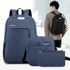 Cod. 114 Kit 3en1 Backpack LS206 (Mochila + Lonchera + Cartuchera) / P/*Laptop 15.6" / Varios compartimentos / Nailon y Poli&eacute;ster - 2