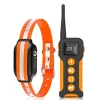 Cod. 1184 Collar de Entrenamiento P/Perros PD 518-1 Orange / Recargable, Impermeable IPX7 / 3*Modos (Sonido, Vibraci&oacute;n, Choque) / Con Control Remoto y Pantalla LCD - 1