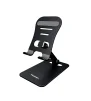 Cod. 321 Soporte Pavareal T10 P/Celular y Tablet 4" hasta 13" / giratorio 360&deg;, Ajuste libre, plegable / Material: Aluminio / black - 1