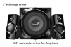 Cod. G:234 Parlantes Genius SW-2.1 1850 BT / Bluetooth 5.3 / 50W(RMS) Subwoofer 25W, Satélites 2*12,5W / Control remoto - 6