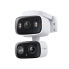Cod. AT:379 Cámara Smart exterior/interior TP-Link Tapo C246D Dual 2K 360° / Lente gran angular 125° &amp; Teleobjetivo 6mm / Vista Nocturna Intelig. / Detección AI (pers. masc. veh.) / Seg. automát. sincronizado / 8 puntos patrulla / Audio bidireccional / So - 1