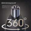 Cod. 1048 Cortador de vello nasal  360° Hyundai FC-032  / Bat. litio 120 mAh / Carga USB 50 min., uso 50 min. / 7500 RPM - 10
