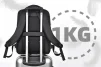 Cod. 107 Mochila MARVO Urbano 40 (BA-004) / P/*Laptop 17.1" / Multiples Compartimentos con cremallera / Espuma acolchada y Tejido revisado + forro 210D. (Impermeable) - 6