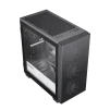 Cod. 143 Case Gaming GAMEMAX Aero Mini Eco / MATX / Panel frontal Mesh / tapa lateral vidrio templado / USB3.0 + USB 2.0 / HD audio / Incluye 4*ventiladores Black 12cm - 3