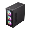 Cod. 316 Case GAMEMAX Defender TG BK/ lateral y frontal vidrios templados / 1*USB3.0 + 2*USB2.0 / Audio HD Compatible: GPU Serie RTX-40xx y enfriador CPU líquido 360 / Incluye: 4*ventiladores 12mm. ARGB - 7
