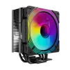Cod. 162 Air cooler CPU GAMEMAX Ice Force BK ARGB / 4*tubos térmicos / TDP 200W  / Compatible: Intel Intel LGA1851/1700/115X/1366 y AMD AM5/AM4 / AURA SYNC 3 pines (M/F), PWM 4 pines - 1