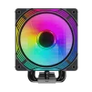 Cod. 162 Air cooler CPU GAMEMAX Ice Force BK ARGB / 4*tubos térmicos / TDP 200W  / Compatible: Intel Intel LGA1851/1700/115X/1366 y AMD AM5/AM4 / AURA SYNC 3 pines (M/F), PWM 4 pines - 2