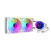 Cod. B:166 Enfriamiento Líquido CPU GAMEMAX IceChill 240V White / Bomba y ventiladores RGB y PWM direccionables 240mm AIO TDP 250W / compatible: Intel 1700/1366/2011/1851 y AMD AM5/AM4 - 2