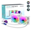 Cod. B:166 Enfriamiento Líquido CPU GAMEMAX IceChill 240V White / Bomba y ventiladores RGB y PWM direccionables 240mm AIO TDP 250W / compatible: Intel 1700/1366/2011/1851 y AMD AM5/AM4 - 1