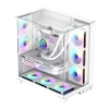 Cod 343 Case GAMEMAX Infinity Plus White&nbsp;/ ATX / USB3.1/USB-C / Dise&ntilde;o Vista Panor&aacute;mica 3 lados vidrios templados / cables y tubos ocultos / admite: refri. l&iacute;quida 360&deg;, VGA 400mm &amp; soporta hasta 8 fans - 1