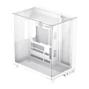 Cod 343 Case GAMEMAX Infinity Plus White&nbsp;/ ATX / USB3.1/USB-C / Dise&ntilde;o Vista Panor&aacute;mica 3 lados vidrios templados / cables y tubos ocultos / admite: refri. l&iacute;quida 360&deg;, VGA 400mm &amp; soporta hasta 8 fans - 4
