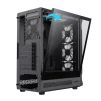 Cod. 354 Case GAMEMAX Starlight 2 AB / ATX / USB-C, USB3.0, USB2.0 / lat. vidrio templado y Fron. Diseño de panel acrílico transparente / Bloqueo interruptor de niños / admite refri. líquida 360° &amp; VGA 330mm / Incluye 6*Fans ARGB 120mm - 11